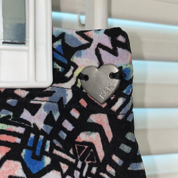 Kendall and Kylie high slit maxi skirt multicolor Jenner kardashian - Picture 4 of 5